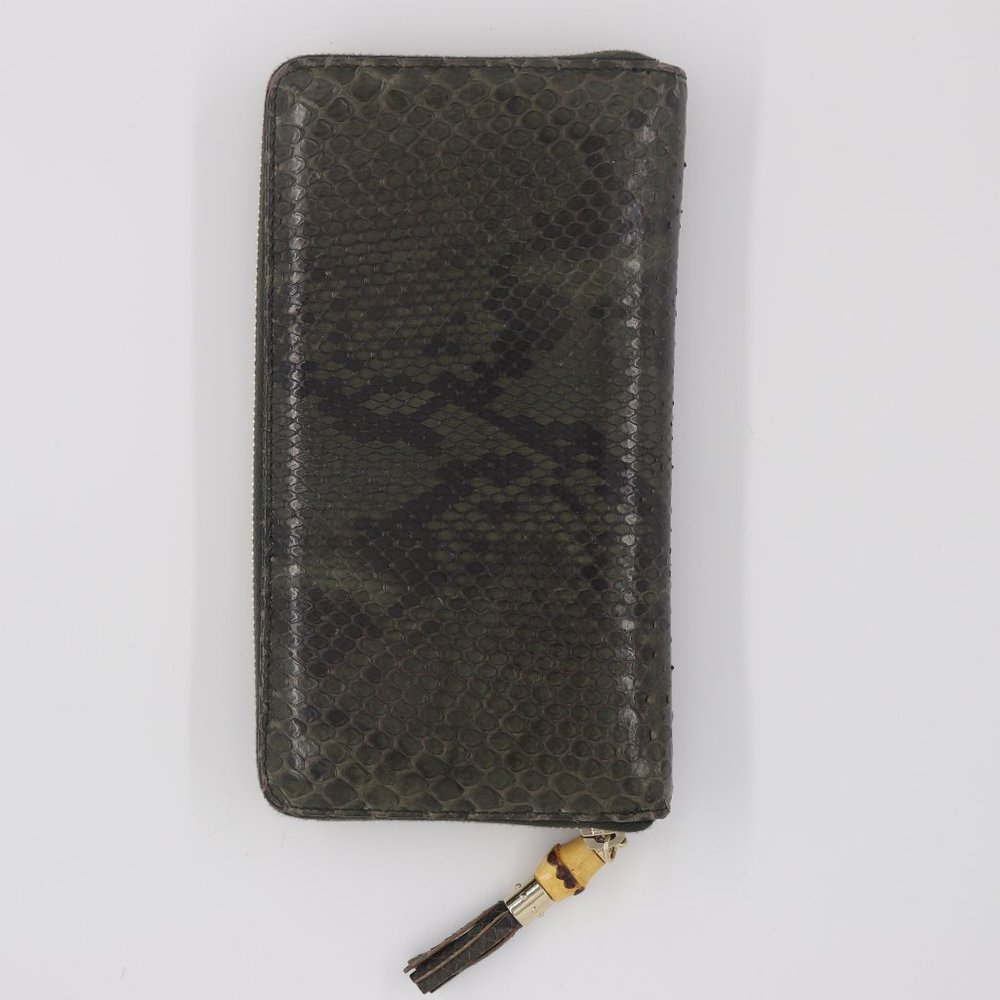 Gucci Python Leather Wallet - image 2